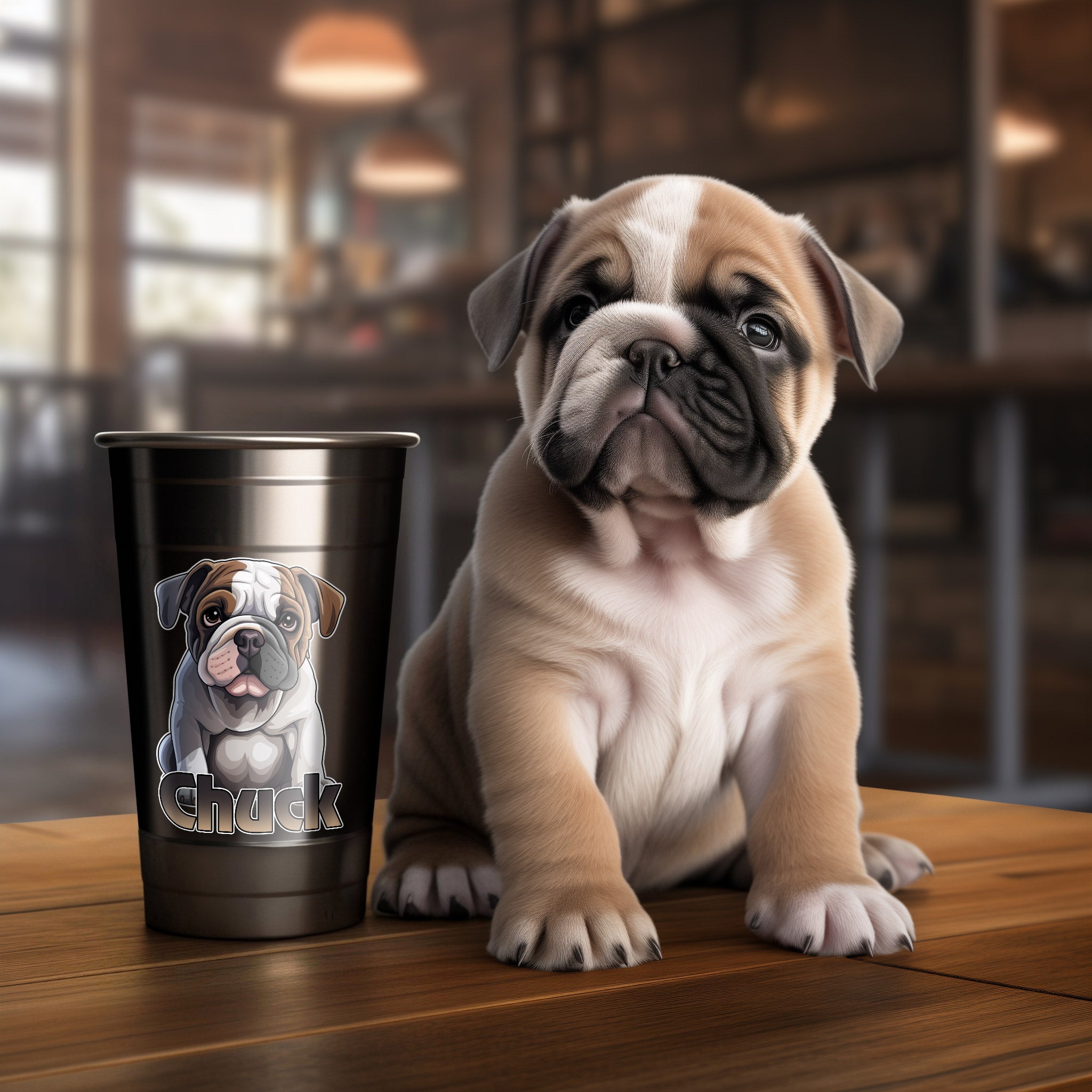 French Bulldog Puppy - Decal - Customizable